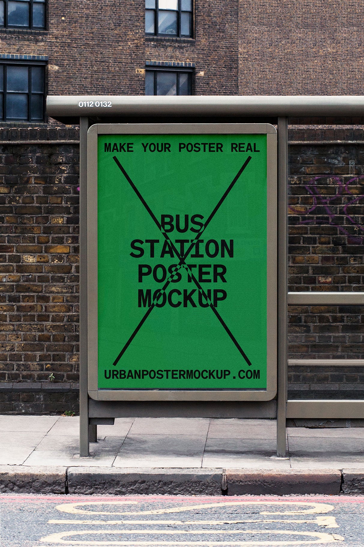 FREE Bus Station Poster Mockup No02
